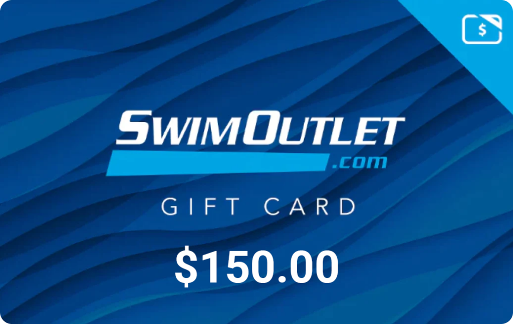 SwimOutlet Gift Card with $150 written on it
