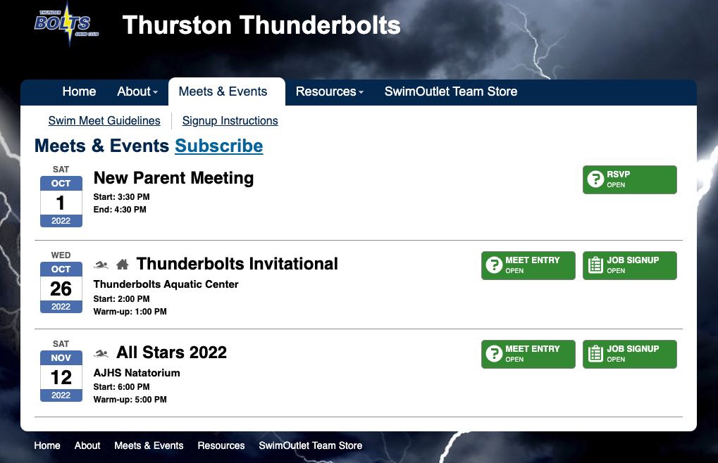 Updated events calendar screenshot for Calendar page