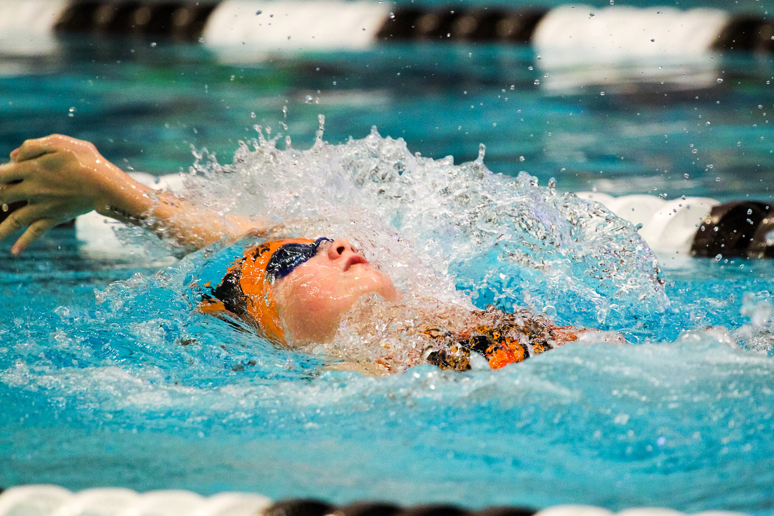 Swimmer at meet