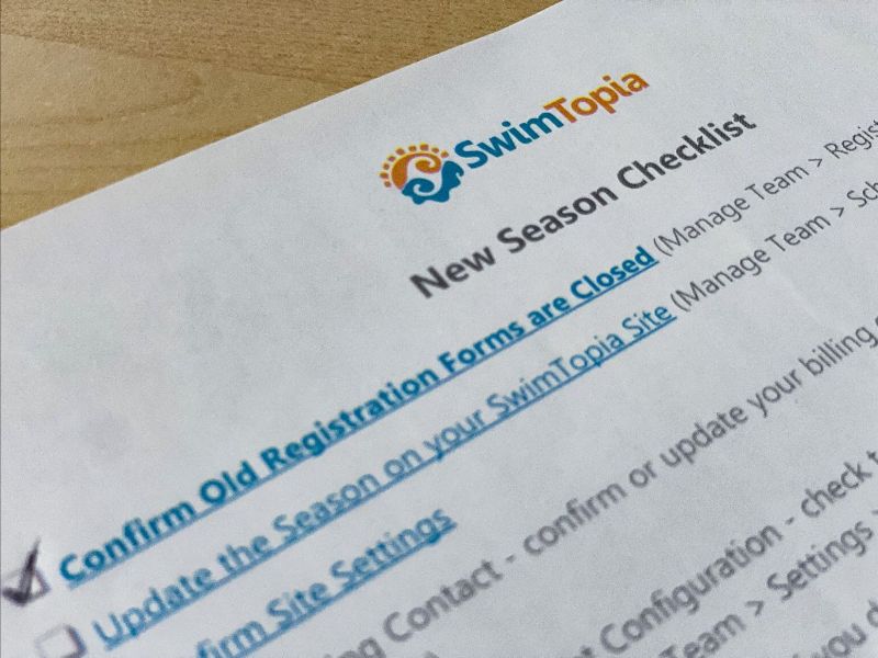 checklist new season